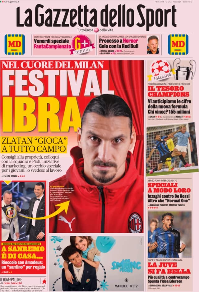 La Gazzetta Dello Sport – 23 Mai 2002 – Édition Milan – Journal De Sport Italien